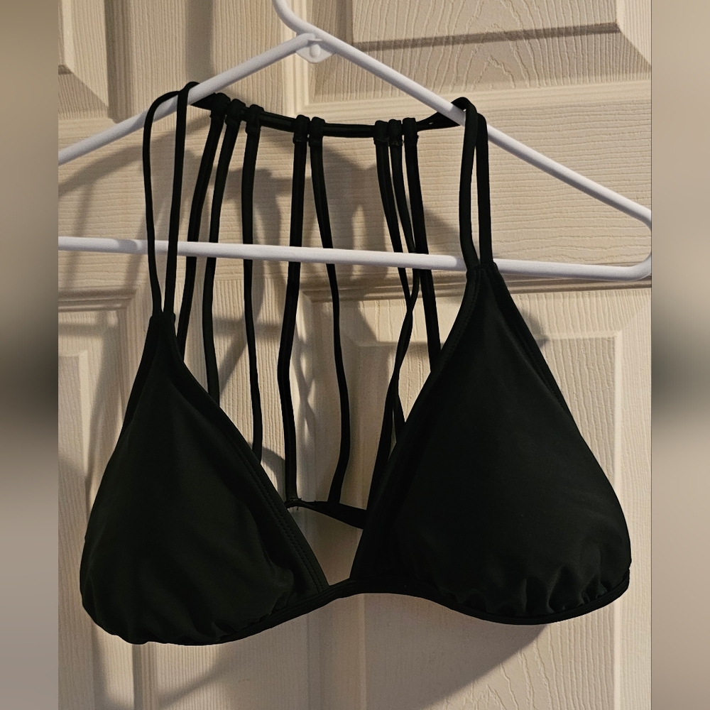 Black Strappy Bikini Top